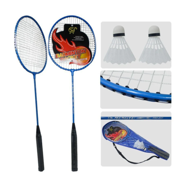 SET RAQUETA BADMINTON WONDER PRO 802