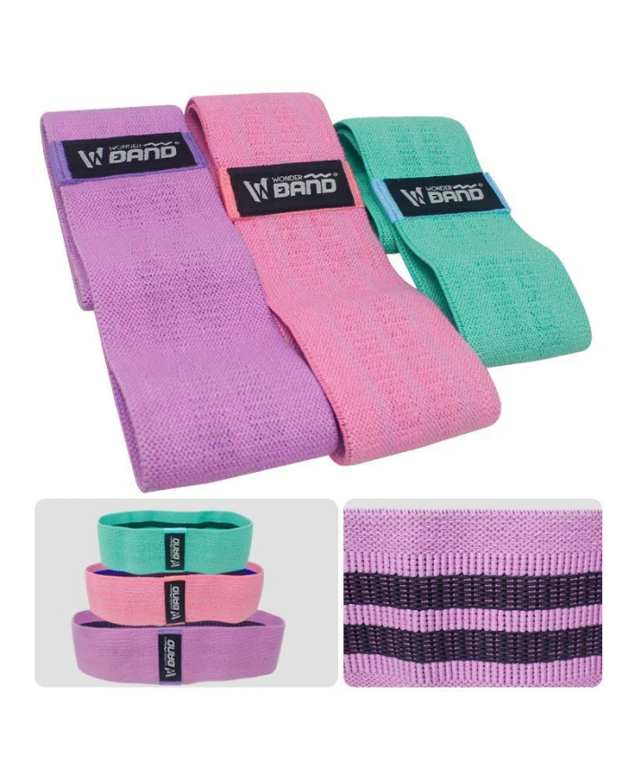 SET BANDAS ELÁSTICAS TELA 3Pcs