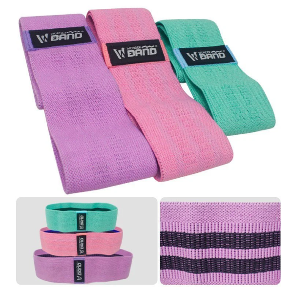 SET BANDAS ELÁSTICAS TELA 3Pcs