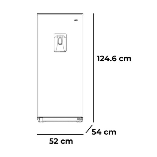 NEVERA KALLEY  UNA PUERTA 187 LITROS K-N187L