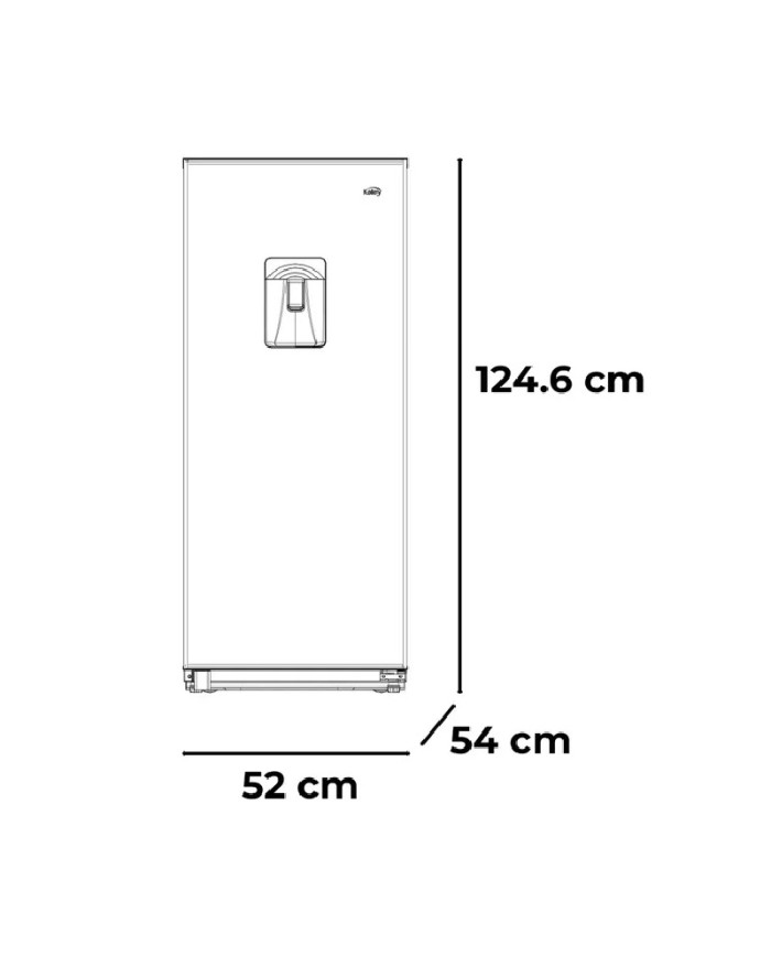 NEVERA KALLEY  UNA PUERTA 187 LITROS K-N187L