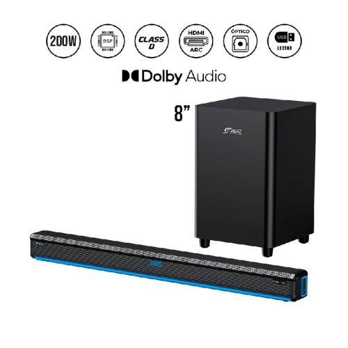 BARRA DE SONIDO + SUBWOOFER INALAMBRICO J5289 J&R