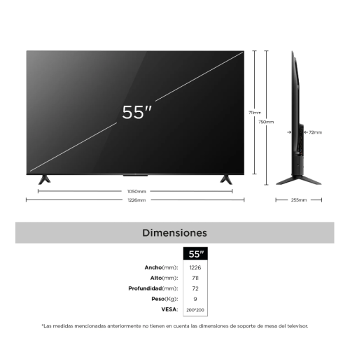 TV TCL 55" V6C 4K-UHD