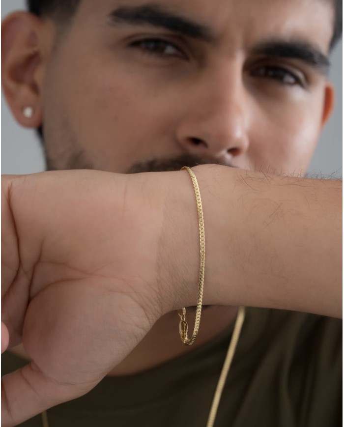 Pulsera Serpiente Plana Finita 20 Cms