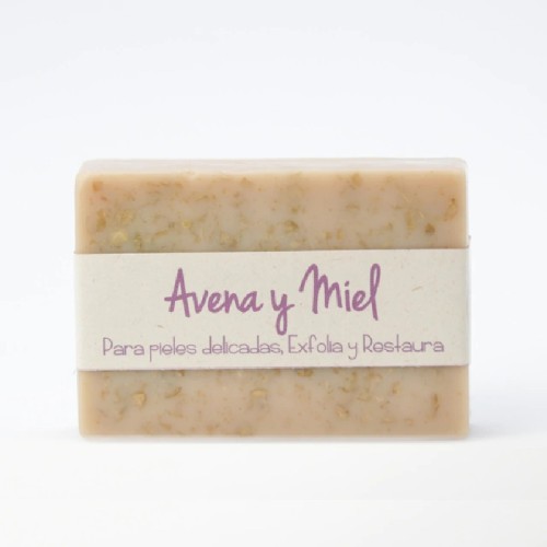 JABON ARTESANALES AVENA Y MIEL
