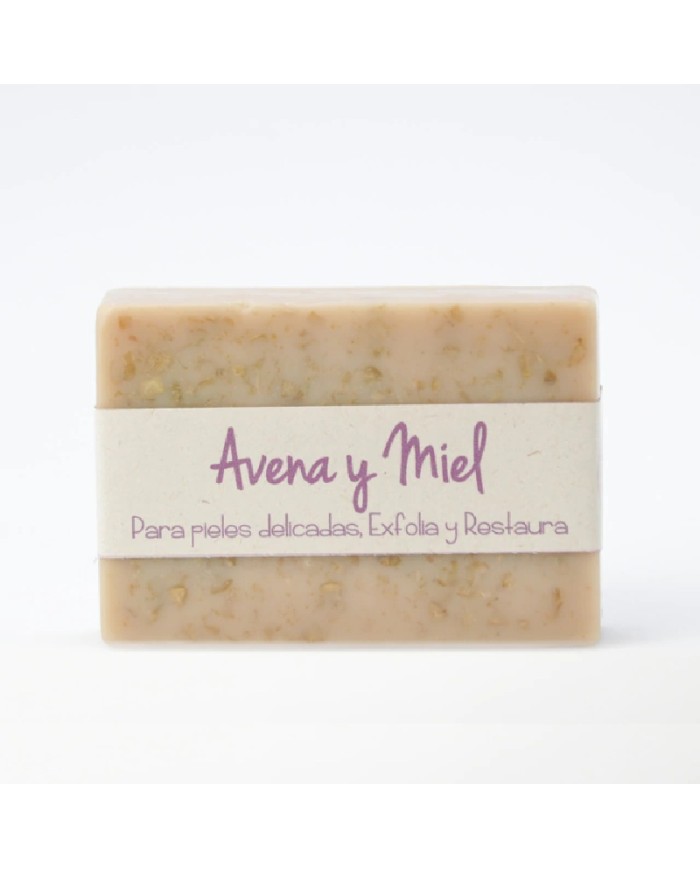 JABON ARTESANALES AVENA Y MIEL