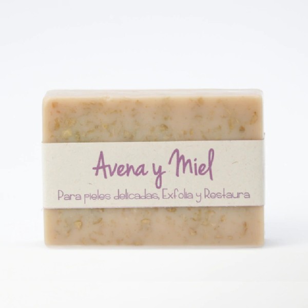 JABON ARTESANALES AVENA Y MIEL