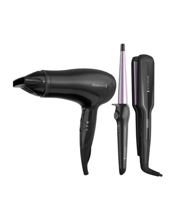 COMBO REMINGTON Alisadora+Secador+Ondulador S5520-D3015