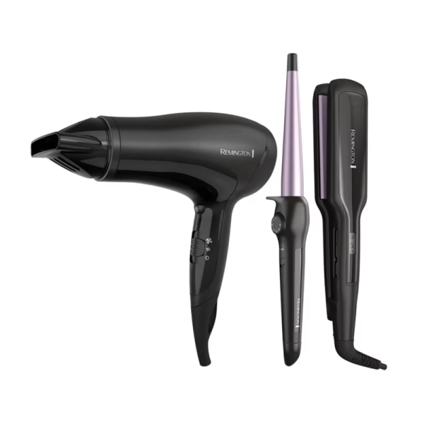 COMBO REMINGTON Alisadora+Secador+Ondulador S5520-D3015
