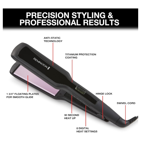 COMBO REMINGTON Alisadora+Secador+Ondulador S5520-D3015