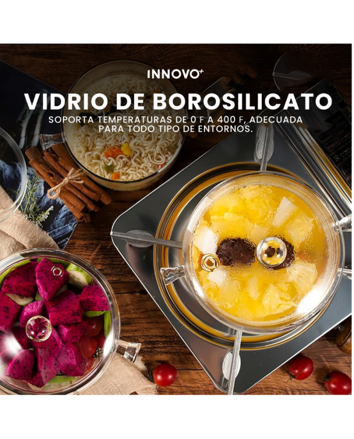 OLLA VIDRIO TEMPLADO 1500 ML