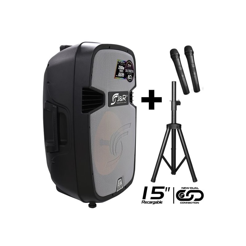 CABINA ACTIVA RECARGABLE 15″  J&R
