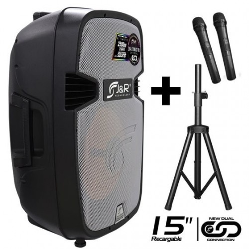CABINA ACTIVA RECARGABLE 15″  J&R