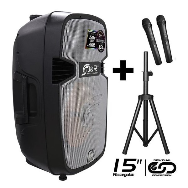 CABINA ACTIVA RECARGABLE 15″  J&R