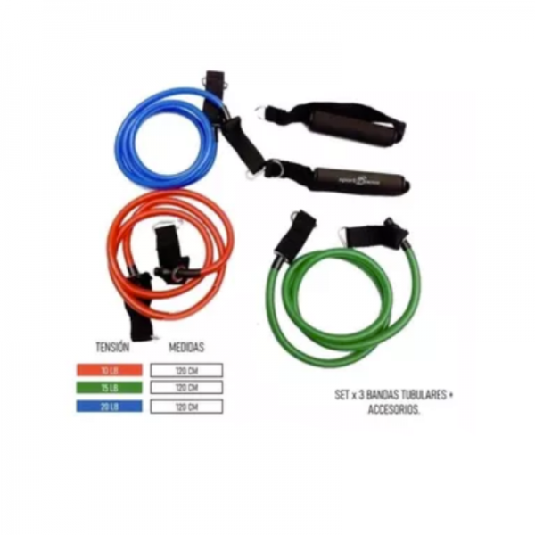 BANDAS TUBULARES RESISTENCIA (JGO X 3)